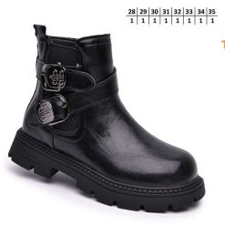 Botki dziecięce 1026-2774-T-65198-A (8par／28-35) czarny