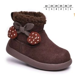 Botki dziecięce 1026-2797-T-65162-A (8par／22-27) brązowy