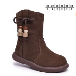 Botki dziecięce 1026-2799-T-68199-C (8par／28-33) brązowy