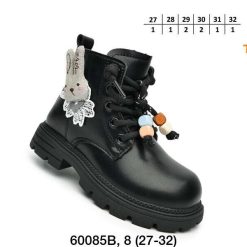 Botki dziecięce 1026-3158-T-60085-B (8par／27-32) czarny