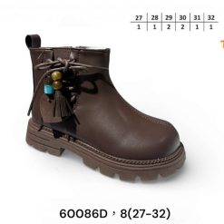 Botki dziecięce 1026-3163-T-60086-D (8par／27-32) brązowy