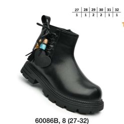Botki dziecięce 1026-3164-T-60086-B (8par／27-32) czarny