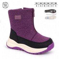 Buty Śniegowe dziecięce 1026-2684-A-B60205-B (8par／27-32) fioletowy
