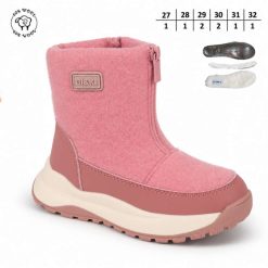 Buty Śniegowe dziecięce 1026-2685-A-B60205-A (8par／27-32) różowy