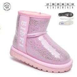 Buty Śniegowe dziecięce 1026-2691-A-B60202-A (8par／27-32) jasnoróżowy