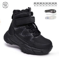Buty Śniegowe dziecięce 1026-2705-A-B60144-A (8par／28-35) czarny