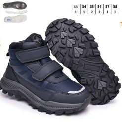 Buty Śniegowe dziecięce 1026-2709-T-68179-C (8par／33-38) granatowo-czarny
