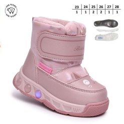 Buty Śniegowe dziecięce 1026-2713-A-B60201-A (8par／23-28) jasnoróżowy