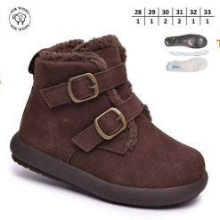 Buty Śniegowe dziecięce 1026-2718-T-65191-H (8par／28-33) ciemnobrązowy