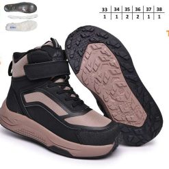 Buty Śniegowe dziecięce 1026-2730-T-65206-C (8par／33-38) beżowo-czarny