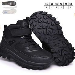 Buty Śniegowe dziecięce 1026-2735-T-68182-A (8par／33-38) czarny