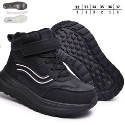 Buty Śniegowe dziecięce 1026-2739-A-B60193-A (8par／32-37) czarny