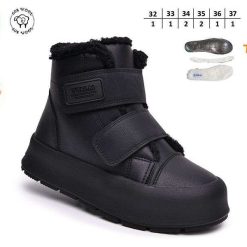 Buty Śniegowe dziecięce 1026-2752-T-68183-A (8par／32-37) czarny