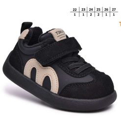Buty Śniegowe dziecięce 1026-2762-T-65165-D (8par／22-27) czarny ／ beżowy