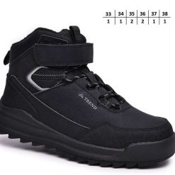 Buty Śniegowe dziecięce 1026-2787-A-B60134-A (8par／33-38) czarny