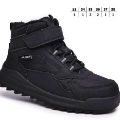 Buty Śniegowe dziecięce 1026-2791-A-B60133-A (8par／33-38) czarny