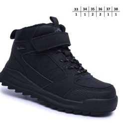 Buty Śniegowe dziecięce 1026-2792-A-B60131-A (8par／33-38) czarny
