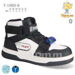 Buty Śniegowe dziecięce 1026-3264-T-11023-B (8par／27-32) czarno-biały