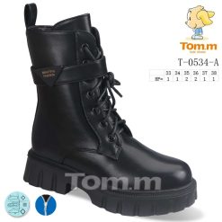 Buty Śniegowe dziecięce 1026-3579-T-0534-A (8par／33-38) czarny