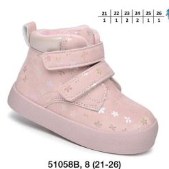 Buty Śniegowe dziecięce 1026-3605-F-51058-B (8par／21-26) różowy