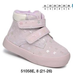 Buty Śniegowe dziecięce 1026-3607-F-51058-E (8par／21-26) różowo-fioletowy