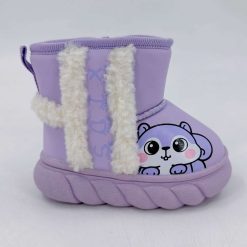 Buty Śniegowe dziecięce 1026-3619-F-50914-F (8par／19-24) fioletowy