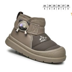 Buty Śniegowe dziecięce 1026-3634-11713K LED (8par／23-28) szaro-beżowy