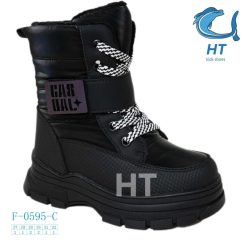 Buty Śniegowe dziecięce 1026-3637-F-0595-C (8par／27-32) czarny
