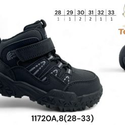 Buty Śniegowe dziecięce 1026-3640-11720A (8par／28-33) czarny
