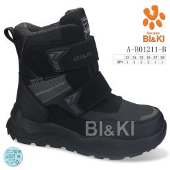 Buty Śniegowe dziecięce 1026-3644-A-B01211-b (8par／33-38) czarny