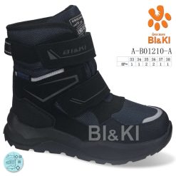 Buty Śniegowe dziecięce 1026-3650-A-B01210-A (8par／33-38) granatowy