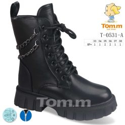 Buty Śniegowe dziecięce 1026-3766-T-0531-A (8par／33-38) czarny