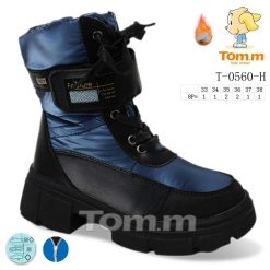 Buty Śniegowe dziecięce 1026-3770-T-0560-H (8par／33-38) granatowy