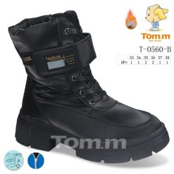 Buty Śniegowe dziecięce 1026-3772-T-0560-B (8par／33-38) czarny