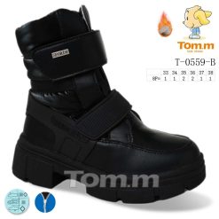 Buty Śniegowe dziecięce 1026-3776-T-0559-B (8par／33-38) czarny