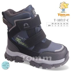 Buty Śniegowe dziecięce 1026-3787-T-10717-C (8par／28-33) szaro-niebieski