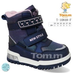 Buty Śniegowe dziecięce 1026-3801-T-10848-F (8par／23-28) granatowy