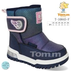 Buty Śniegowe dziecięce 1026-3803-T-10845-F (8par／23-28) granatowo-fioletowy