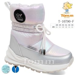 Buty Śniegowe dziecięce 1026-3805-T-10790-F (8par／28-33) biały perłowy