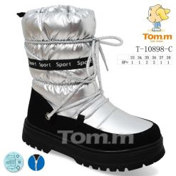 Buty Śniegowe dziecięce 1026-3810-T-10898-C (8par／33-38) srebrny