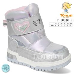 Buty Śniegowe dziecięce 1026-3818-T-10846-K (8par／23-28) srebrny