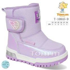 Buty Śniegowe dziecięce 1026-3820-T-10845-D (8par／23-28) liliowy