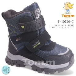 Buty Śniegowe dziecięce 1026-3848-T-10720-C (8par／28-33) szaro-niebieski