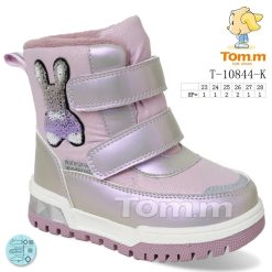 Buty Śniegowe dziecięce 1026-3866-T-10844-K (8par／23-28) liliowy metaliczny