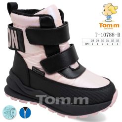 Buty Śniegowe dziecięce 1026-3881-T-10788-B (8par／28-33) różowo-czarny