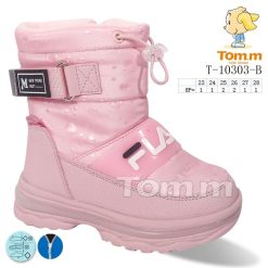 Buty Śniegowe dziecięce 1026-3893-T-10303-D (8par／23-28) różowy