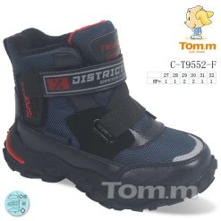Buty Śniegowe dziecięce 1026-3899-C-T9552-F (8par／27-32) granatowo-czerwony