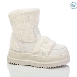 Buty Śniegowe dziecięce 1026-3934-T-11453-D (8par／32-37) kremowy