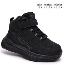 Buty Sportowe Rzepy dziecięce 1026-2845-A-B60156-A (8par／28-35) czarny