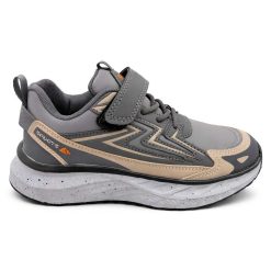 Buty Sportowe Rzepy dziecięce 1026-3049-F-65122-B (8par／32-37) szaro-beżowy
